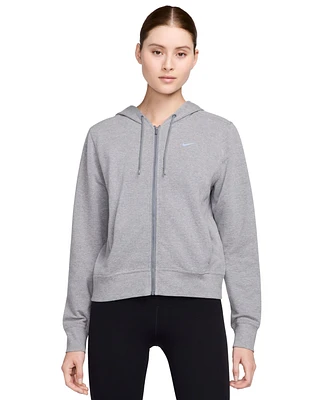 Nike Women's Dri-fit One French Terry Full-Zip Hoodie