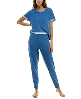 Roudelain Women's 2-Pc. Double-Sleeve Pajamas Set