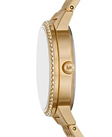 Michael Kors Women's Melissa Three-Hand Gold-Tone Stainless Steel Watch Set 35mm