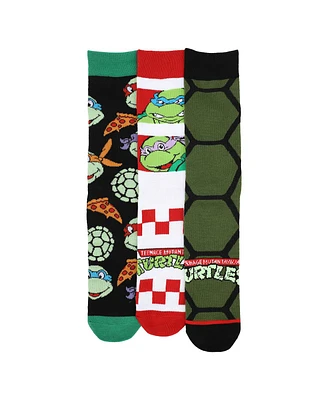 Teenage Mutant Ninja Turtles Men's 3-Pack Casual Crew Socks