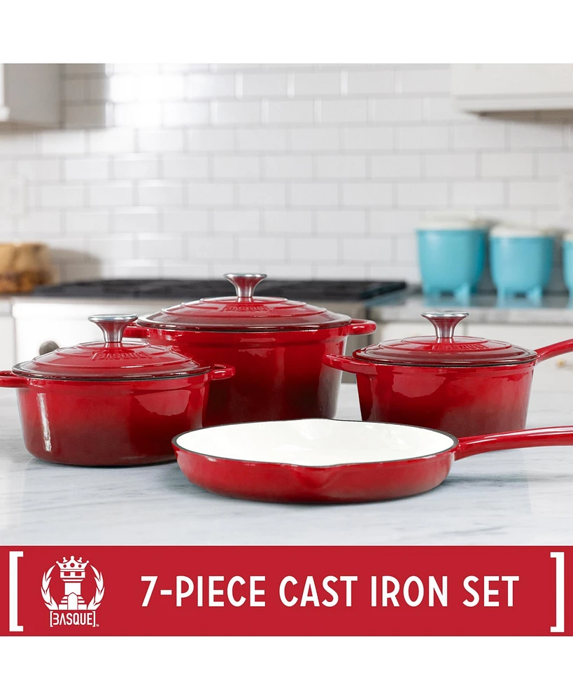 Basque Enameled Cast Iron Cookware Set