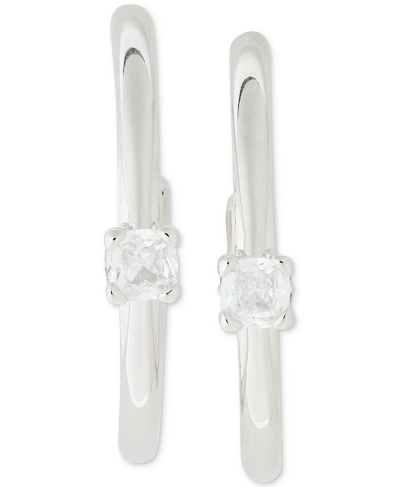 kate spade new york Little Luxuries Imitation Pearl Small Hoop Earrings, 1"