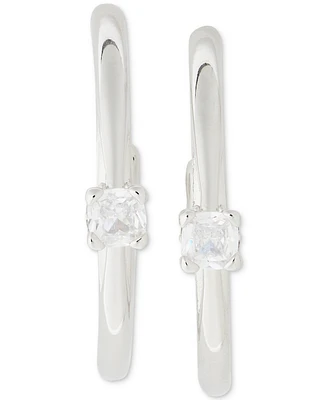 kate spade new york Little Luxuries Imitation Pearl Small Hoop Earrings, 1"