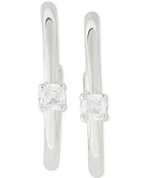 kate spade new york Little Luxuries Imitation Pearl Small Hoop Earrings, 1"