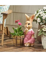 Streamdale Furniture Enchanted Rabbit Planter Charming Garden Companion