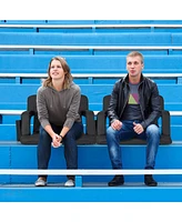Slickblue Stadium Seat for Bleachers with Back Support 6 Adjustable Positions