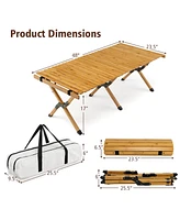 Slickblue Portable Picnic Table with Carry Bag for Camping and Bbq