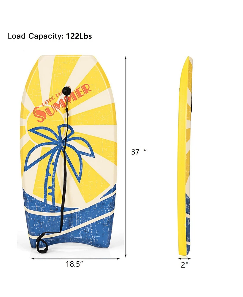 Slickblue Super Lightweight Surfboard with Premium Wrist Leash-m