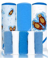 Tendertyme Baby Boys and Girls 8 Piece Hooded Bath Towel Wash Cloth Set