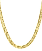 Adornia Gold Wheat Herringbone Chain Necklace