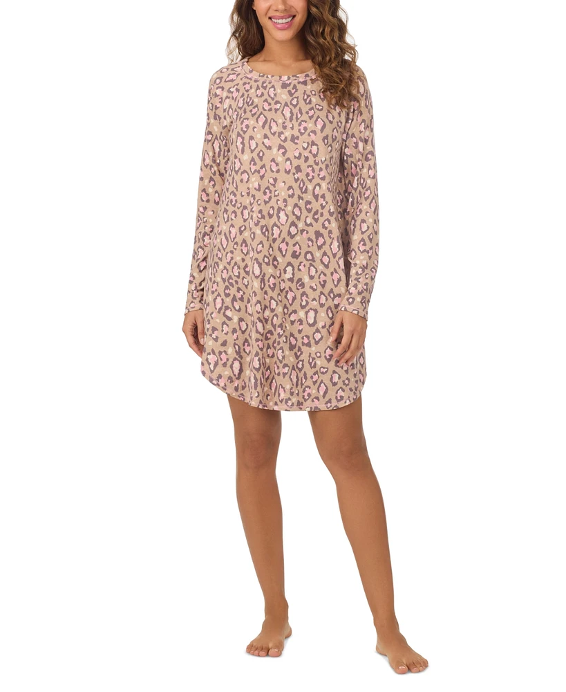 Cuddl Duds Women's Printed Long-Sleeve Sleepshirt