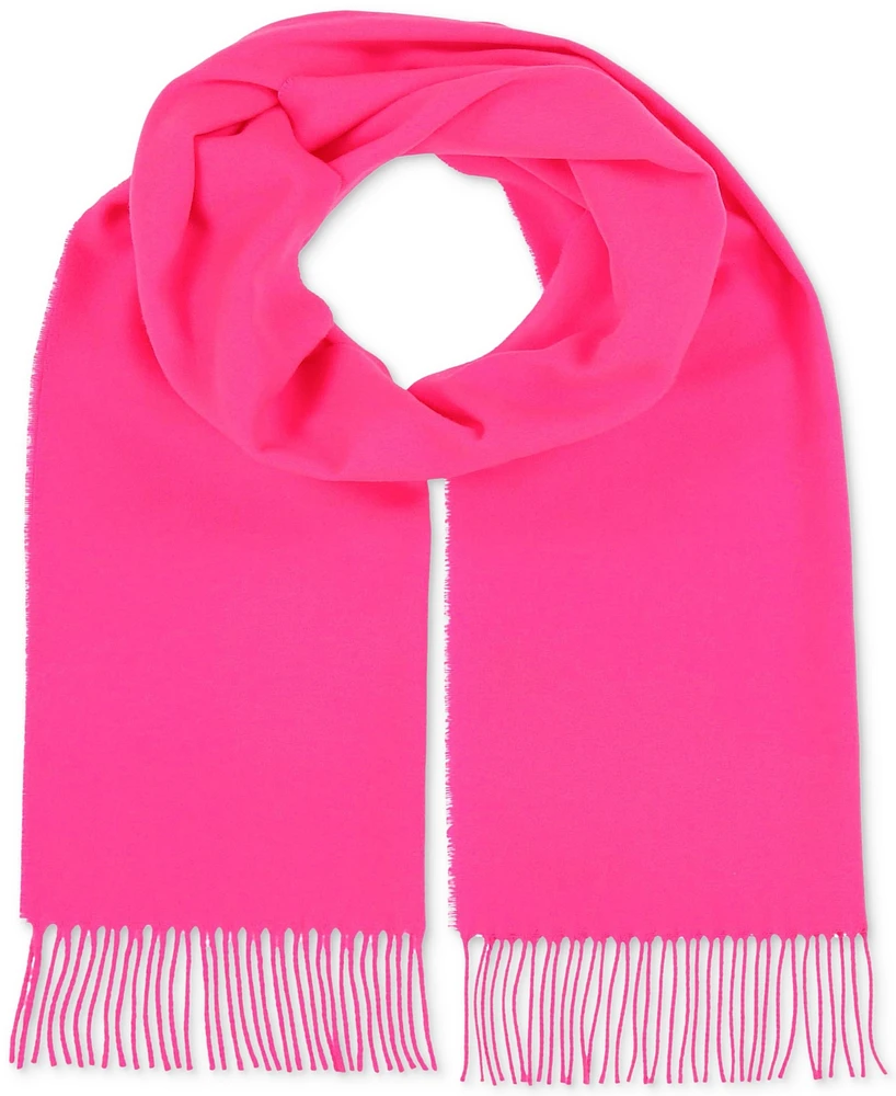 Fraas Women's Twisted Fringe Solid Color Muffler Scarf