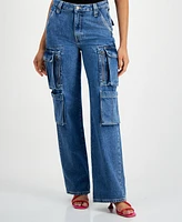 Guess Women's Kori High-Rise Cargo Denim Jeans