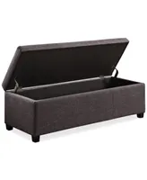 Avalon Fabric Rectangular Storage Ottoman