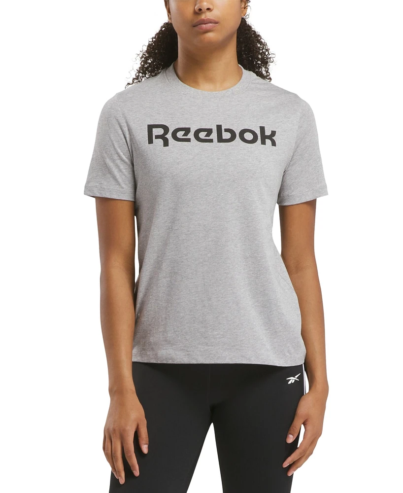 Reebok Women's Read Logo Graphic Print Cotton T-Shirt