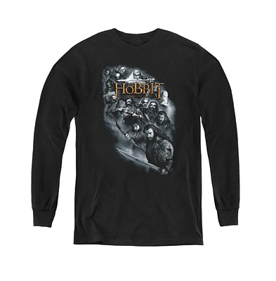 The Hobbit Boys Youth Cast Of Characters Long Sleeve Sweatshirts