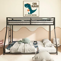 Adam Twin Over Full Metal Bunk, Black