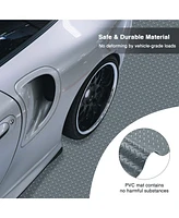 Yescom Garage Floor Mat Roll Diamond Car Parking Protect Cover Trailer Pvc 19.5x6.5 Ft