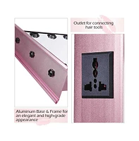 Byootique Lighted Hollywood Vanity Mirror 10pcs Dimmable Led Tabletop Mount Makeup