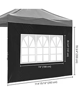 InstaHibit Universal Window Sidewall UV30+ Fits 10x10ft Canopy Camping 1 Piece