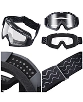 Ahr H-VEN12 Youth Dot Motocross Helmet and Goggles Set Clear Lens Atv Mx Off-road Kids