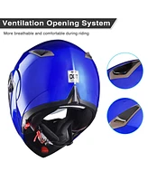 Ahr Run-m Full Face Flip up Modular Motorcycle Helmet Dot Approve Dual Visor Motocross Matt Black Xl