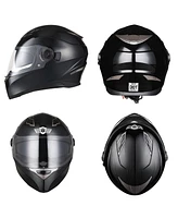 Ahr Run-F1 Dot Motorcycle Full Face Helmet Dual Visors Sun Shield Abs Air Vent Motorbike Touring