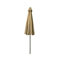 9ft UV50+ Fade Resistant New Olefin Outdoor Patio Umbrella 8 Rib Crank Tilt Beach Market Table Water Repellent