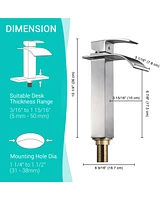 Yescom Aquaterior Modern 1 Hole Bathroom Faucet Vanity Sink Basin Single Handle Diy Kitchen Bn