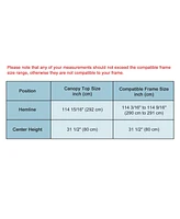 Yescom 9.6x9.6ft Canopy Replacement Top for 10ft Ez Tent Oxford Cover Outdoor
