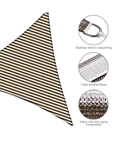 2 Pack Ft 97% Uv Block Triangle Sun Shade Sail Canopy Outdoor Patio Awning