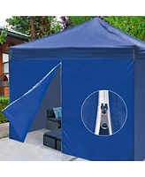 Instahibit Privacy Sidewall Zipper UV30+ Fits 10x10ft Canopy Camping 1 Piece