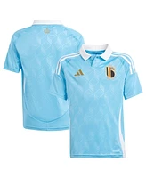 Adidas Big Boys and Girls Blue Belgium National Team 2024 Away Replica Jersey