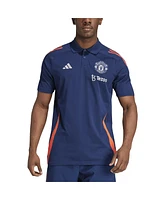 Adidas Men's Blue Manchester United Tiro 24 Polo Shirt