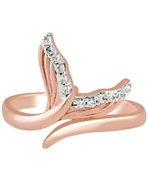 Diamond Ariel Mermaid Tail Ring (1/10 ct. t.w.) in 10k Rose Gold