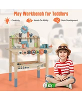 Kids Play Tool Workbench with Realistic Accessories
