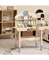 Kids Play Tool Workbench with Realistic Accessories