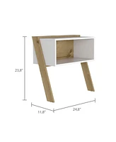 Fm Furniture Denver Nightstand, One Open Shelf, Superior Top