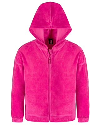 Id Ideology Big Girls Full-Zip Velour Hoodie, Created for Macy's