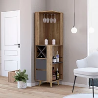 Fm Furniture Ziton Corner Bar Cabinet