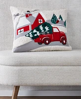 Holiday Lane Tree Truck Decorative Pillow, 16" x 20", Exclusively at Macy's