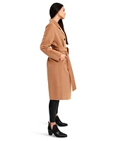 Belle & Bloom Women's Boss Girl Double-Breasted Lined Wool Coat