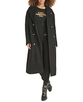 Karl Lagerfeld Paris Women's Double-Breasted Overcoat, Created for Macy's