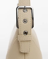 Mango Women's Buckle Detail Shoulder Bag