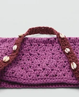 Mango Women's Crochet Handbag