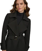 Donna Karan New York Women's Belted Notched-Collar Trench Coat