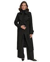 Donna Karan New York Women's Belted Notched-Collar Trench Coat