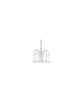 Vienna Full Spectrum Crystal Rain Chrome Silver Chandelier Lighting 29" Wide Country Clear Crystal Curved Arm 6-Light Fixture Dining Room House Foyer