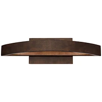 Modern Outdoor Wall Light Fixture Led Mottled Coppered Bronze Brown 20 1/2" Arching Steel Frame for Exterior House Porch Patio Outside Deck Garage Yar