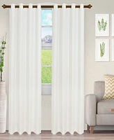 Superior Westview Geometric Modern Diamond Window Curtain Panel Set with Grommet Header, 52 X 63